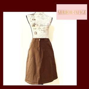 Safari Style Midi Skirt